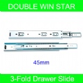 3-Fold 45mm Ball Bearing Slide